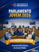 INSCRIÇÕES ABERTAS – PARLAMENTO JOVEM MINAS 2026